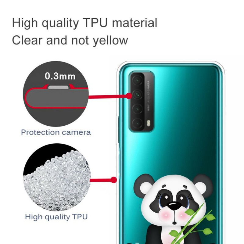 Deksel Til Huawei P Smart 2021 Transparent Trist Panda