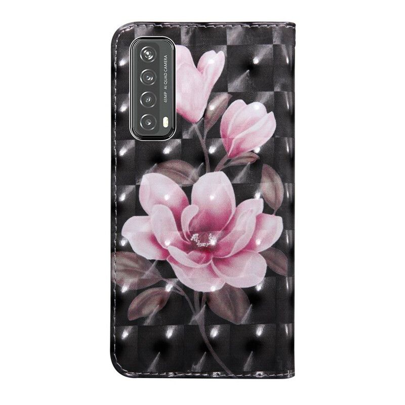 Folio Deksel Til Huawei P Smart 2021 Lyse Flekkblomster Blomstrer