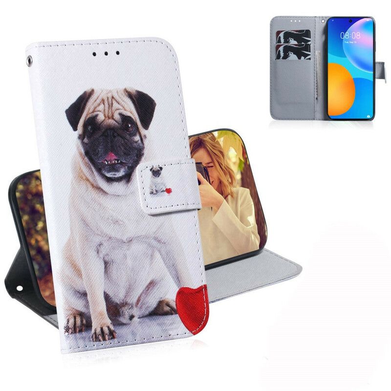 Lærdeksel Til Huawei P Smart 2021 Pug Dog