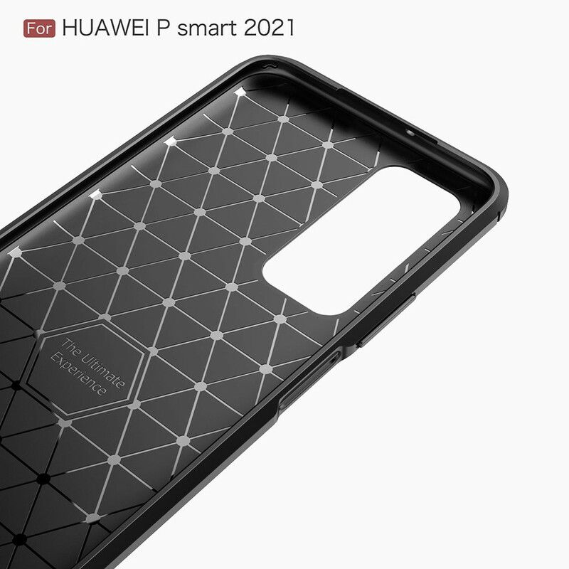 Mobildeksel Til Huawei P Smart 2021 Børstet Karbonfiber