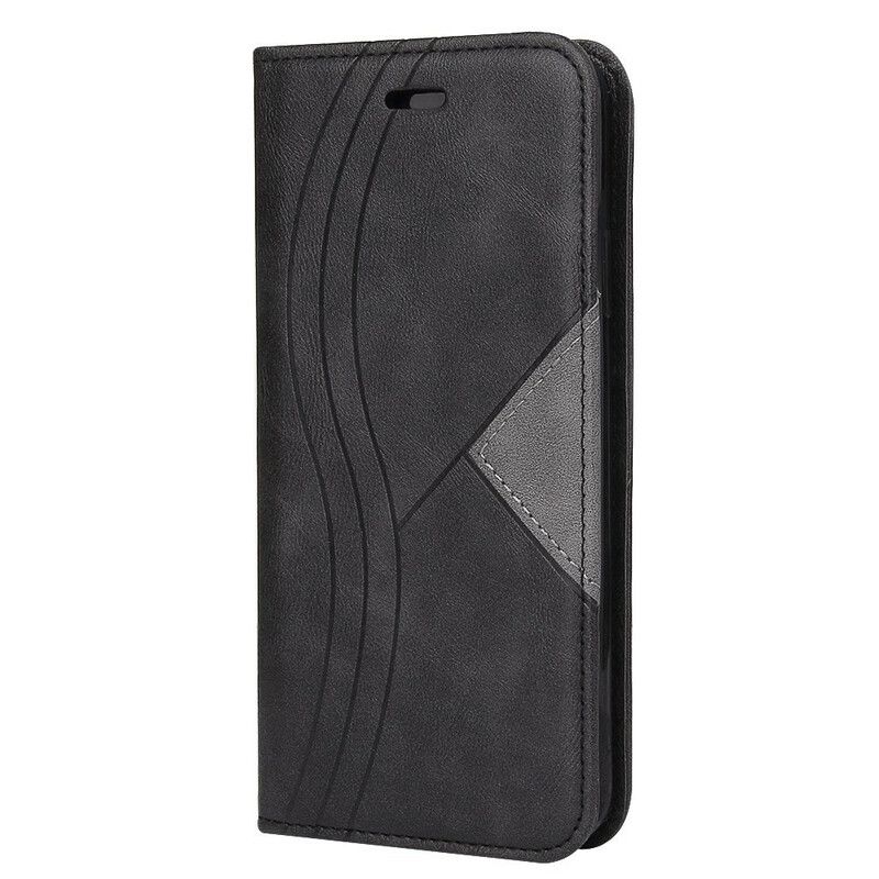 Beskyttelse Deksel Til Huawei Y6p Folio Deksel Wave Leather Style