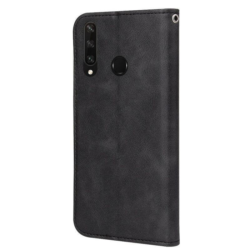 Beskyttelse Deksel Til Huawei Y6p Folio Deksel Wave Leather Style