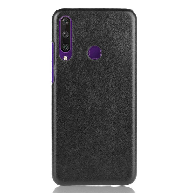 Deksel Til Huawei Y6p Performance Litchi Leather Effect