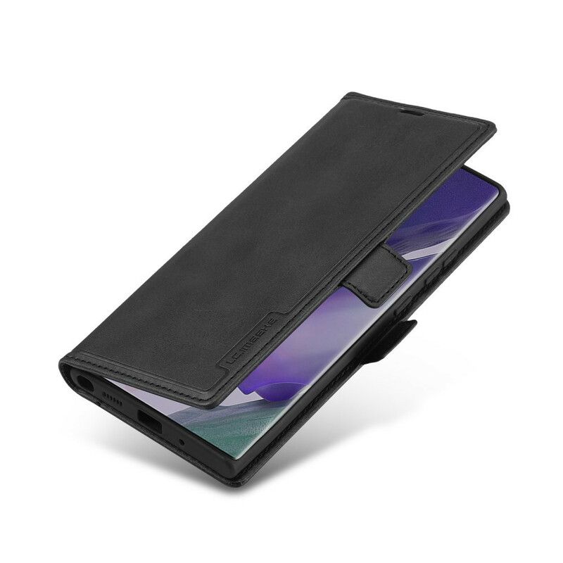 Folio Deksel Til Samsung Galaxy Note 20 Lc.imeeke Retro Skinneffekt