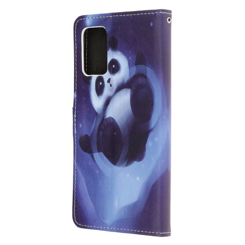 Lærdeksel Til Samsung Galaxy Note 20 Med Kjede Thong Space Panda