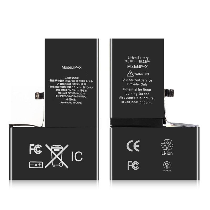 Erstatningsbatteri For iPhone X 2870 Mah Iparsexpert