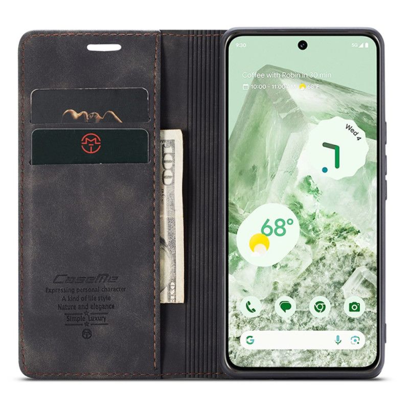 Folio Deksel Google Pixel 8a Caseme Semsket Skinneffekt