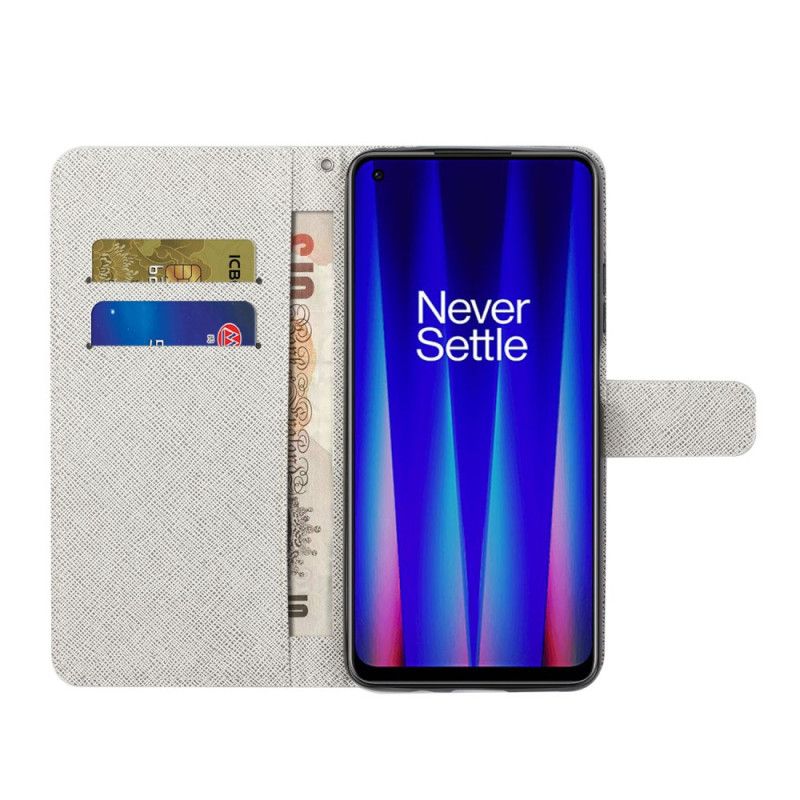 Folio Deksel Til OnePlus Nord CE 2 5G Himmel Sommerfugl