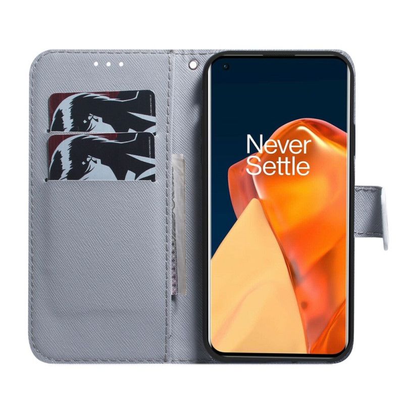 Folio Deksel Til OnePlus Nord CE 2 5G Hvit Tiger