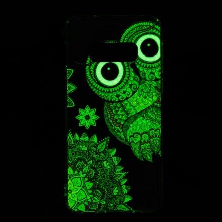 Deksel Til Samsung Galaxy S10e Fluorescerende Ugle Mandala