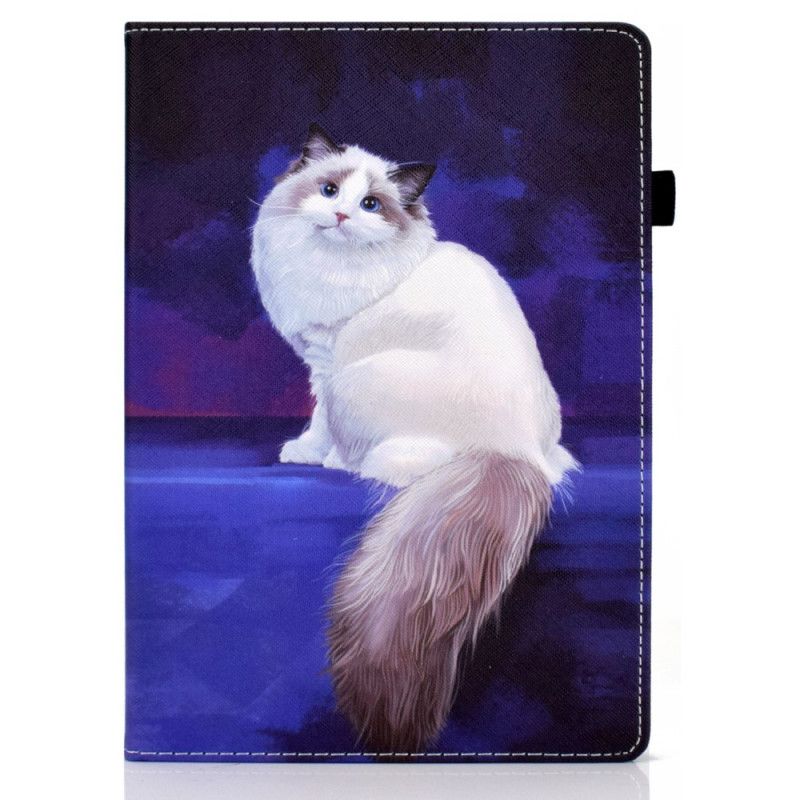 Etui Til iPad Air (2022) Hvit Katt