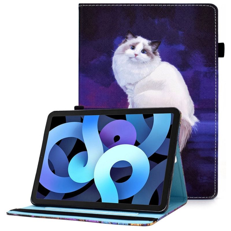 Etui Til iPad Air (2022) Hvit Katt