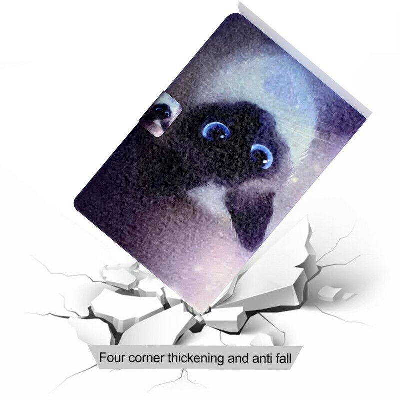 Folio Deksel Til iPad Air (2022) Blue Eyed Cat