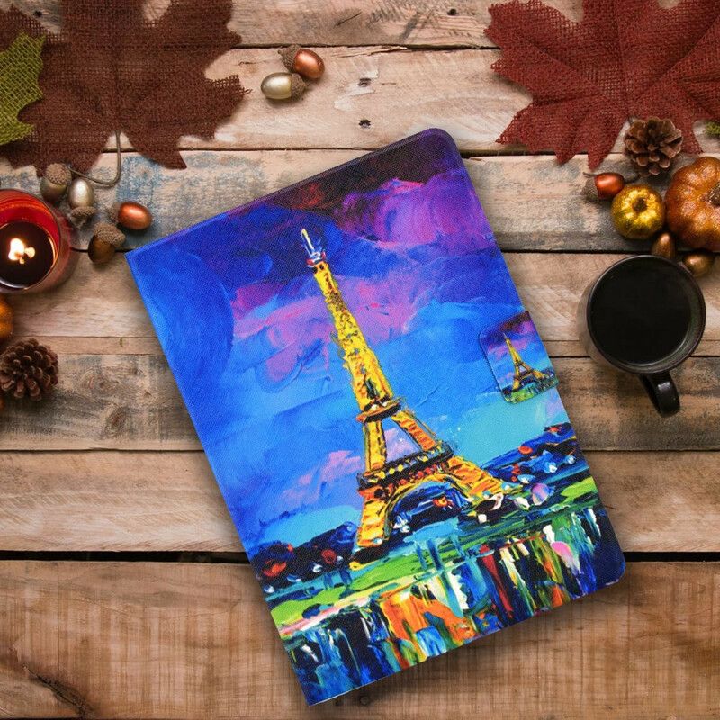 Folio Deksel Til iPad Air (2022) Eiffeltårnet Art