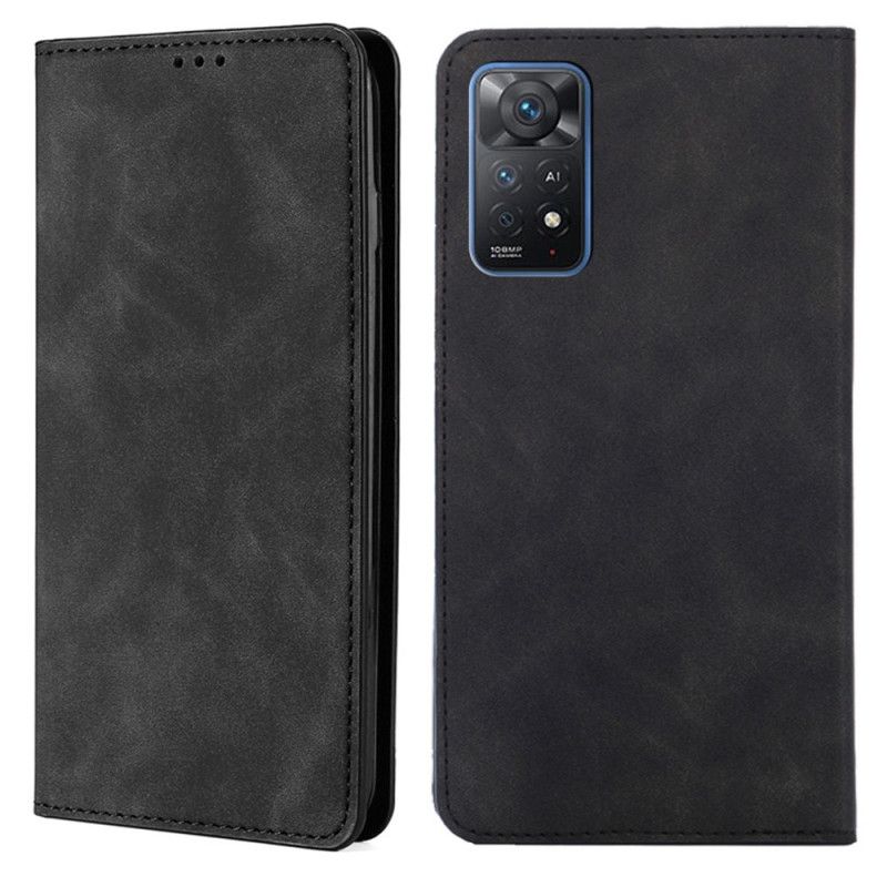 Beskyttelse Deksel Til Xiaomi Redmi Note 11 Pro 4G / 5G Folio Deksel Skin-touch Design