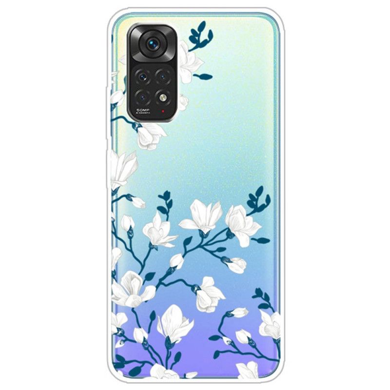 Deksel Til Xiaomi Redmi Note 11 Pro 4G / 5G Hvite Blomster