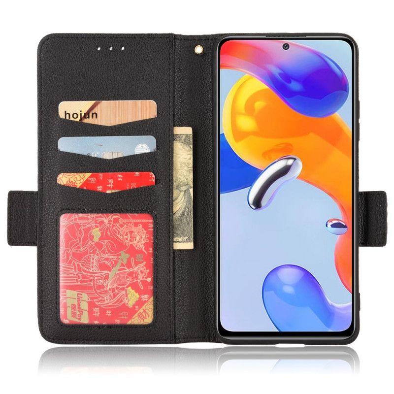 Folio Deksel Til Xiaomi Redmi Note 11 Pro 4G / 5G Faux Leather Litchi