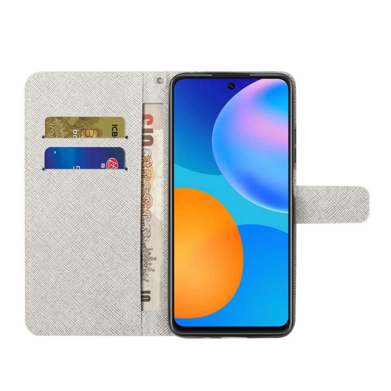 Folio Deksel Til Xiaomi Redmi Note 11 Pro 4G / 5G Med Kjede Thong Dragonflies