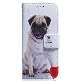 Folio Deksel Til Xiaomi Redmi Note 11 Pro 4G / 5G Pug Dog