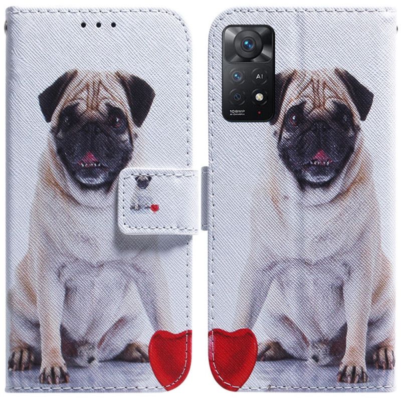 Folio Deksel Til Xiaomi Redmi Note 11 Pro 4G / 5G Pug Dog