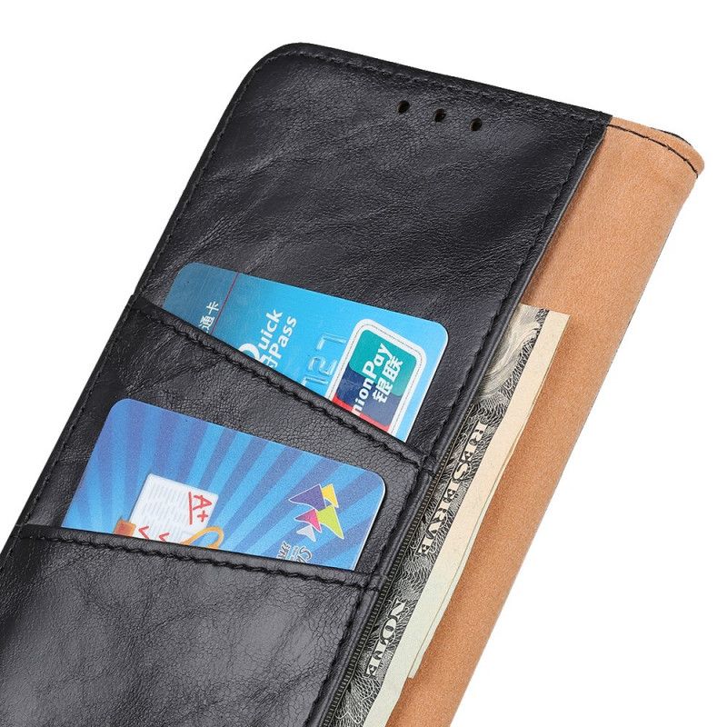 Folio Deksel Til Xiaomi Redmi Note 11 Pro 4G / 5G Vendbar Lås I Delt Skinn