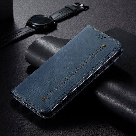 Beskyttelse Deksel Til Xiaomi Redmi Note 9 5G / 9T 5G Folio Deksel Denimduk