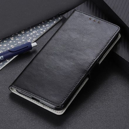 Folio Deksel Til Xiaomi Redmi Note 9 5G / 9T 5G Enkel Skinneffekt