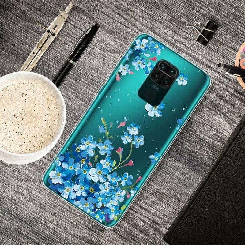 Deksel Til Xiaomi Redmi Note 9 Bukett Med Blå Blomster