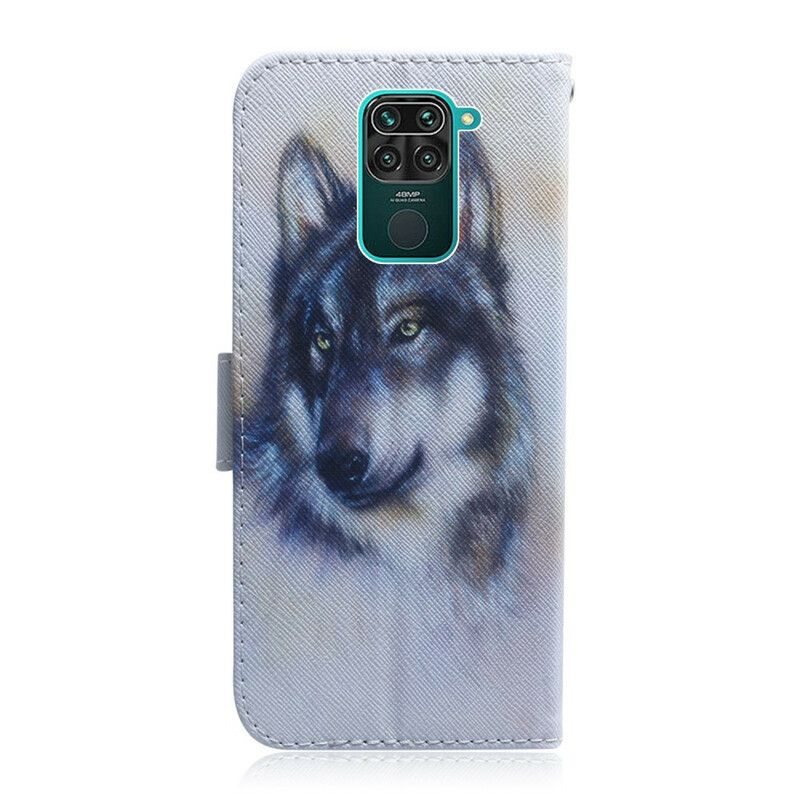 Folio Deksel Til Xiaomi Redmi Note 9 Canine Gaze