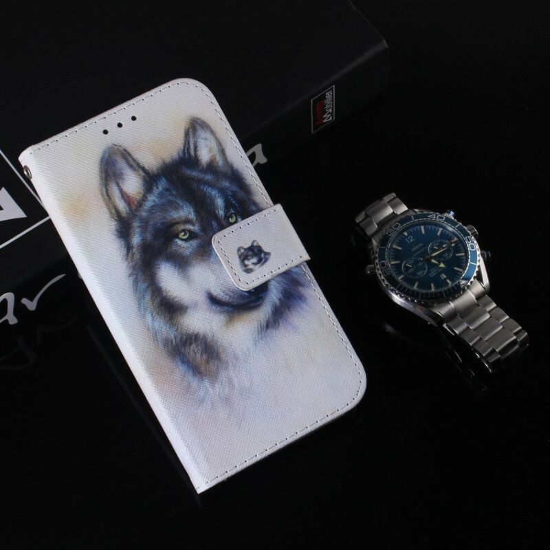 Folio Deksel Til Xiaomi Redmi Note 9 Canine Gaze