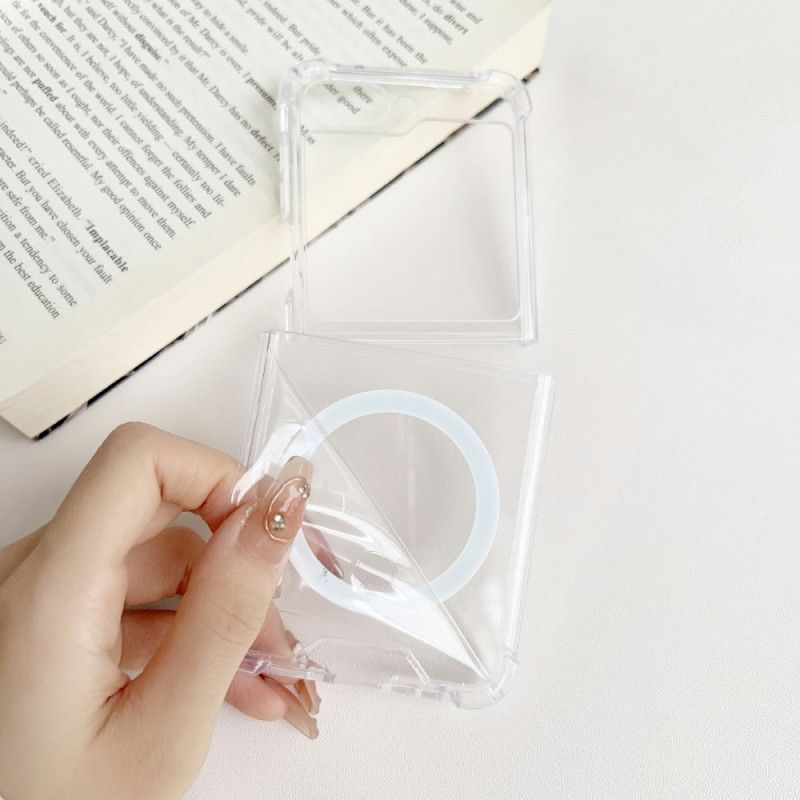 Deksel Samsung Galaxy Z Flip 5 Transparent Magsafe-kompatibel