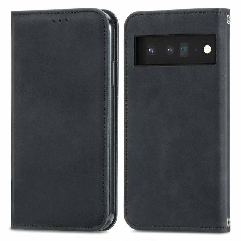 Beskyttelse Deksel Til Google Pixel 6 Pro Folio Deksel Skin-touch Vintage Design