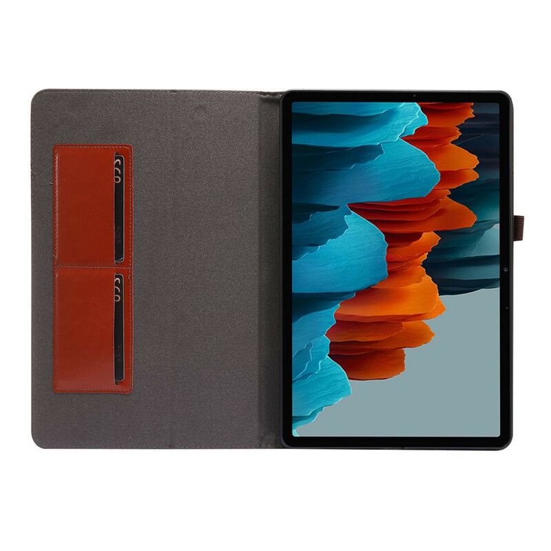 Case Til Samsung Galaxy Tab S7 Plus / Tab S8 Plus 2 Skodder I Kunstskinn