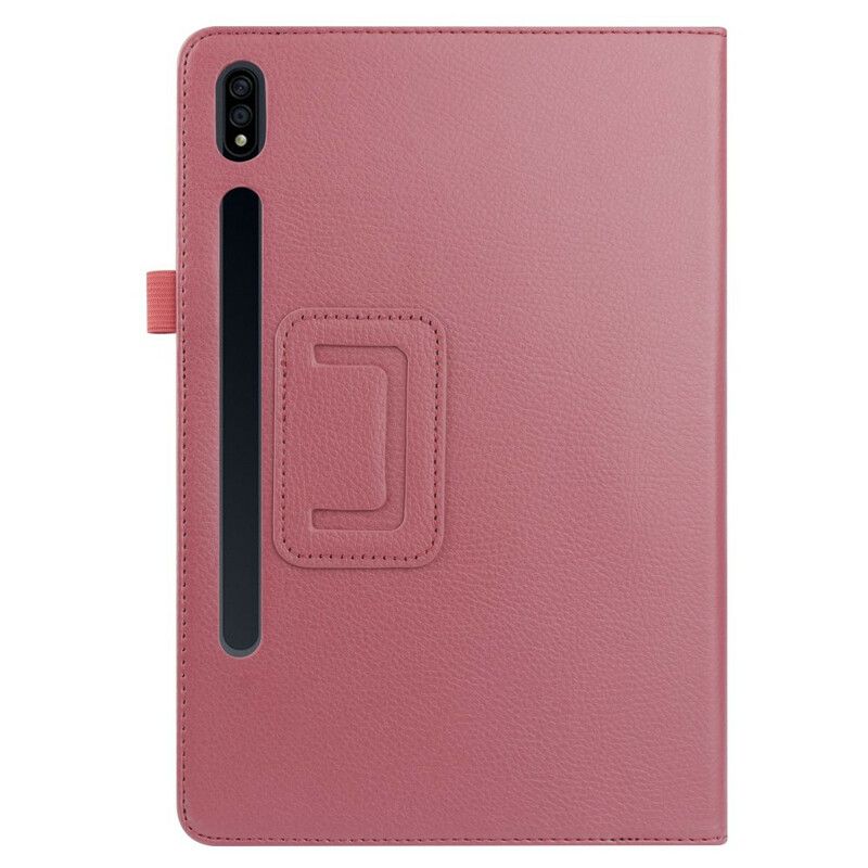 Etui Til Samsung Galaxy Tab S7 Plus / Tab S8 Plus Faux Leather Litchi