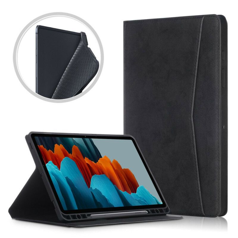 Etui Til Samsung Galaxy Tab S7 Plus / Tab S8 Plus Forretningsskinneffekt