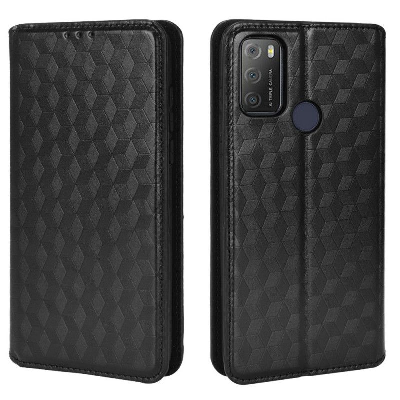 Beskyttelse Deksel Til Alcatel 1S / 3L (2021) Folio Deksel Diamond Leather Effect