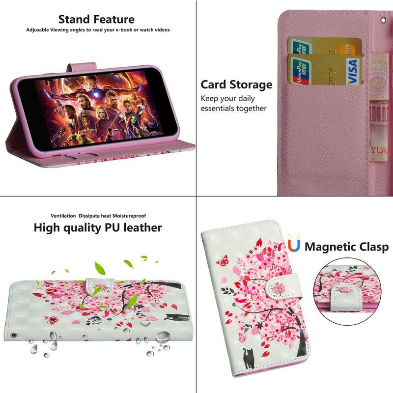 Folio Deksel Til Samsung Galaxy Note 20 Ultra Rosa Tre