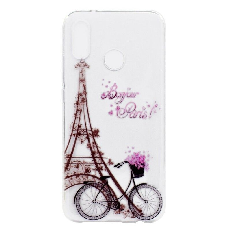 Deksel Til Huawei P20 Lite Transparent Bonjour Paris