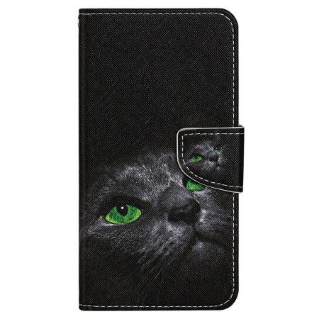 Lærdeksel Folio Deksel Samsung Galaxy S24 Ultra 5g Strappy Cat Eyes