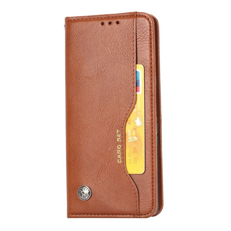 Beskyttelse Deksel Til iPhone 12 Pro Max Folio Deksel Faux Leather Card Holder