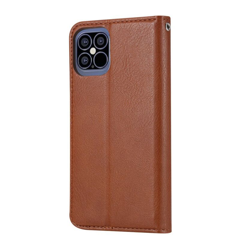 Beskyttelse Deksel Til iPhone 12 Pro Max Folio Deksel Faux Leather Card Holder