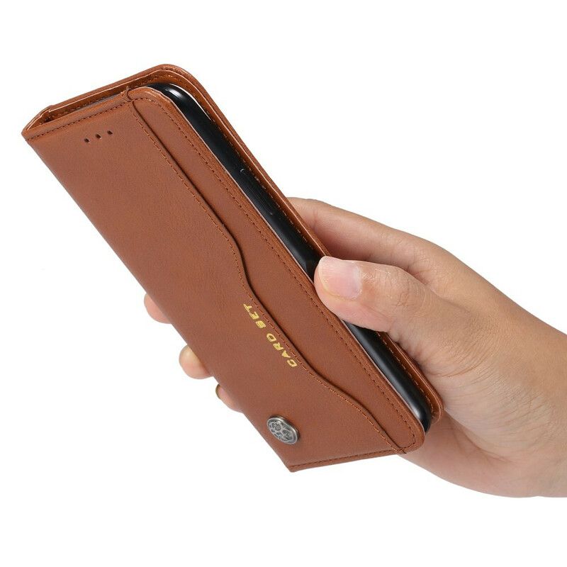 Beskyttelse Deksel Til iPhone 12 Pro Max Folio Deksel Faux Leather Card Holder