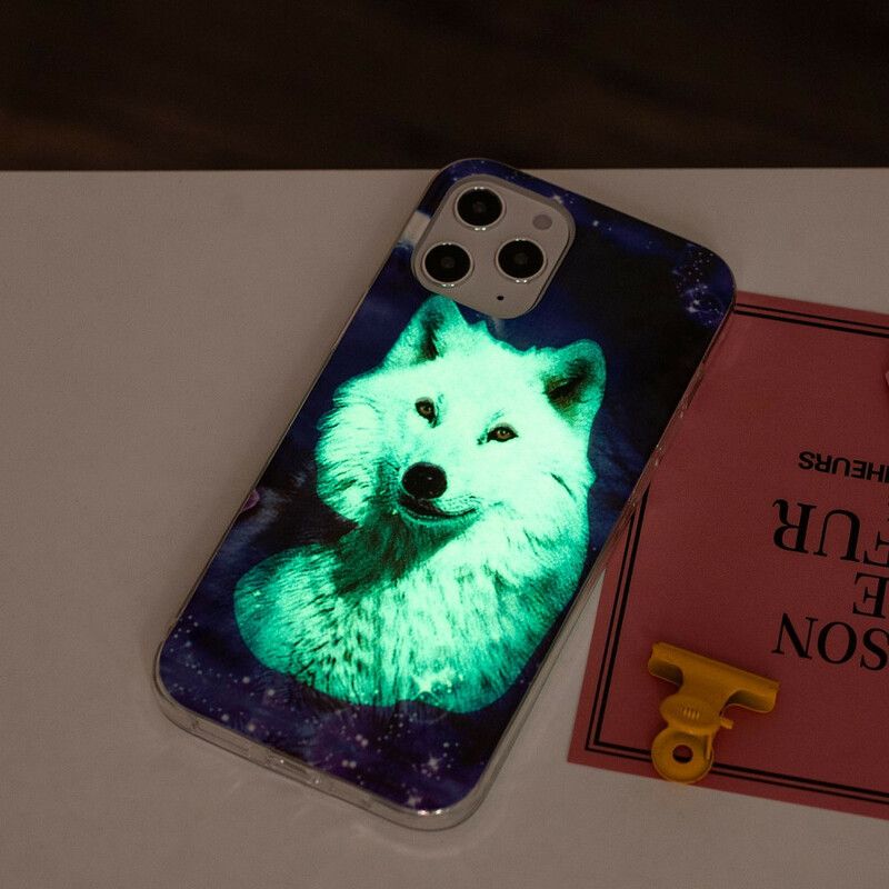 Deksel Til iPhone 12 Pro Max Fluorescerende Wolf Series