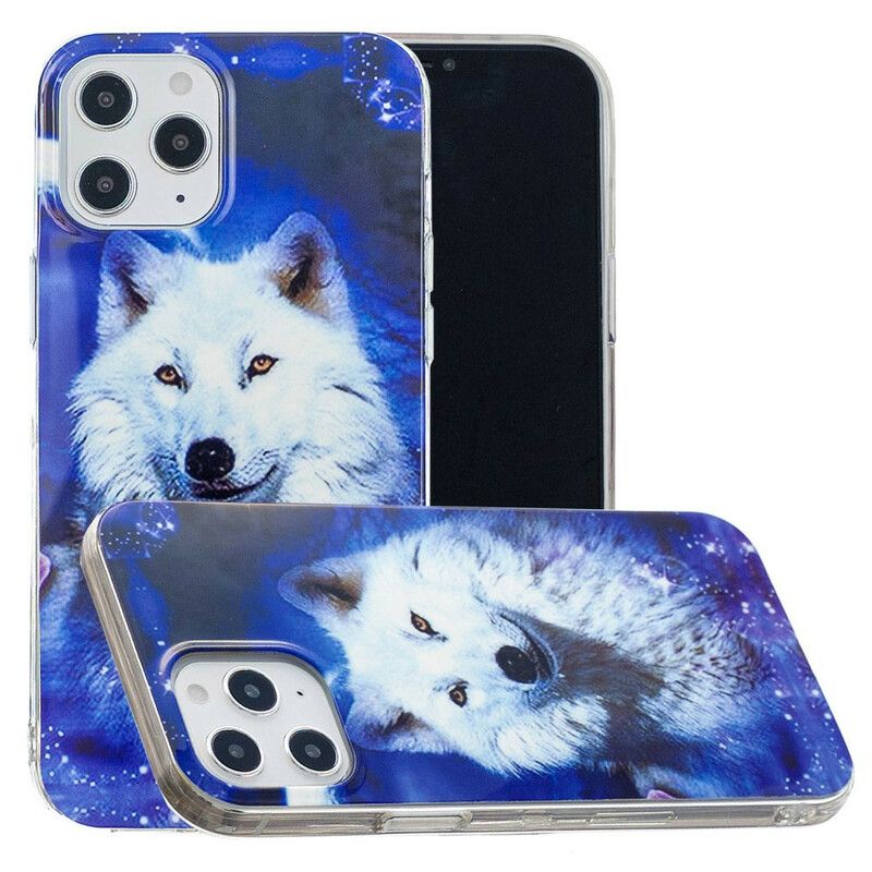 Deksel Til iPhone 12 Pro Max Fluorescerende Wolf Series