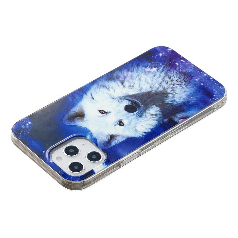 Deksel Til iPhone 12 Pro Max Fluorescerende Wolf Series