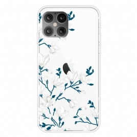 Deksel Til iPhone 12 Pro Max Hvite Blomster