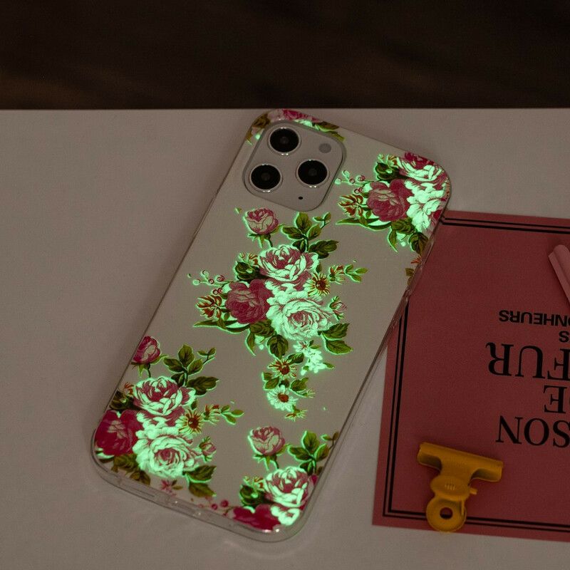 Mobildeksel Til iPhone 12 Pro Max Fluorescerende Liberty-blomster