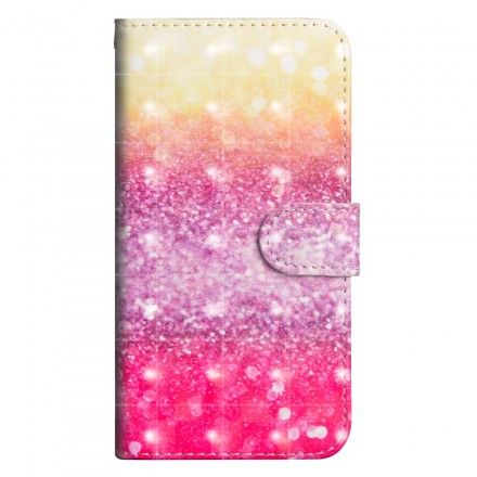 Folio Deksel Til Sony Xperia XZ3 Magenta Glitter Gradient