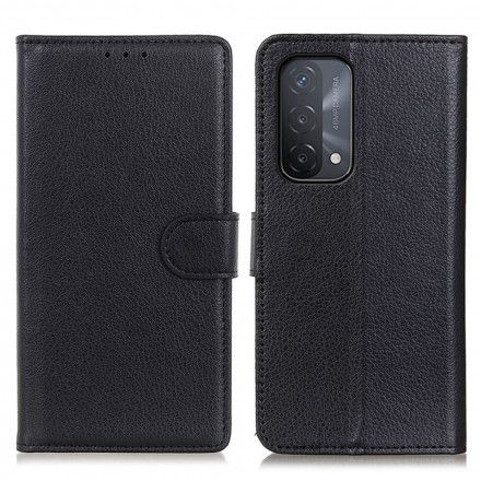 Folio Deksel Til Oppo A54 5G / A74 5G Faux Leather Litchi