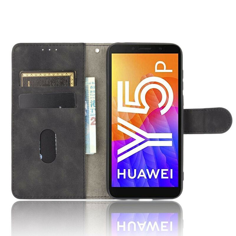 Folio Deksel Til Huawei Y5p Ledereffekt I Forretningsstil